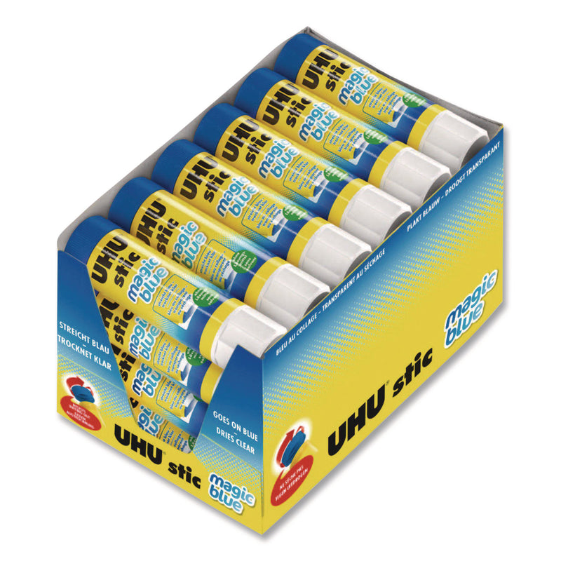 Staedtler® Glue Stick, 8.2 g, Applies Blue, Dries Clear, 24/Pack (STD9U9960102) Pack of 24