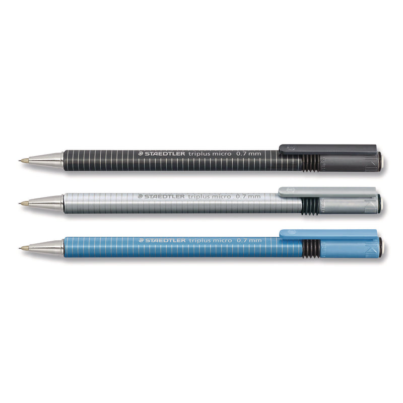 Staedtler® Mechanical Pencils, 0.7 mm, HB (#2), Black Lead, Anthracite Barrel, 10/Box (STD7742781A6) Box of 10