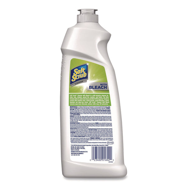 Soft Scrub® Cleanser with Bleach, 24 oz Bottle, 8/Carton (DIA07222) Case of 8