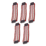 Unger® SmartColor MicroMop 7.0, 16", Red/White, 5/Carton (UNGMD40RCT) Case of 5