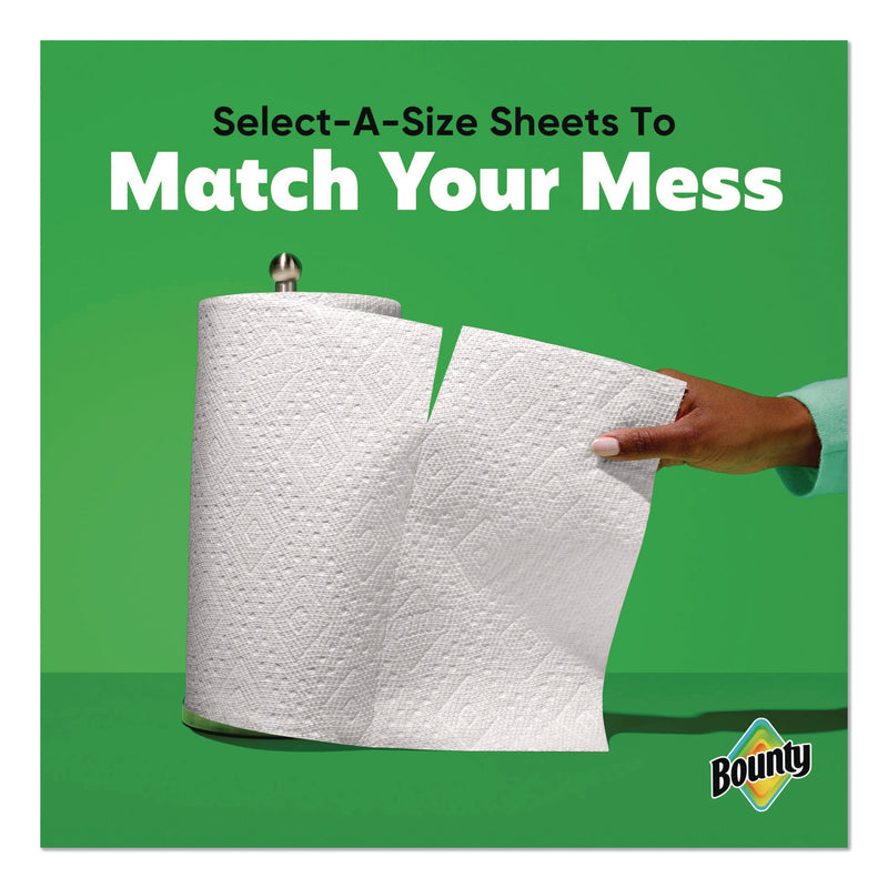 Bounty® Select-a-Size Kitchen Roll Paper Towels, 2-Ply, 5.9 x 11, White, 123 Sheets/Triple Roll, 6 Rolls/Carton (PGC16020) Case of 6