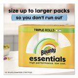 Bounty® Essentials Select-A-Size Kitchen Roll Paper Towels, 2-Ply, 5.9 x 11, White, 162 Sheets/Triple Roll, 12 Rolls/Carton (PGC16681) Case of 12