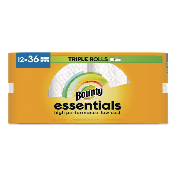 Bounty® Essentials Select-A-Size Kitchen Roll Paper Towels, 2-Ply, 5.9 x 11, White, 162 Sheets/Triple Roll, 12 Rolls/Carton (PGC16681) Case of 12