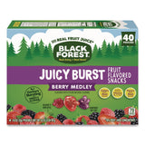 Black Forest Juicy Burst Fruit Flavored Snack, Berry Medley, 32 oz, 40/Box (BLFFER02067) Box of 40