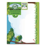 Geographics® Tree Free Award Certificates, 8.5 x 11, Green/Brown/Blue, with Outside Scene Border, 15/Pack (GEO49950) Pack of 15