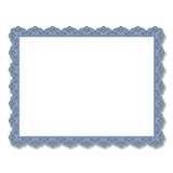 Geographics® Award Certificates, 8.5 x 11, White with Braided Blue Border, 25/Pack (GEO40725OD) Pack of 25