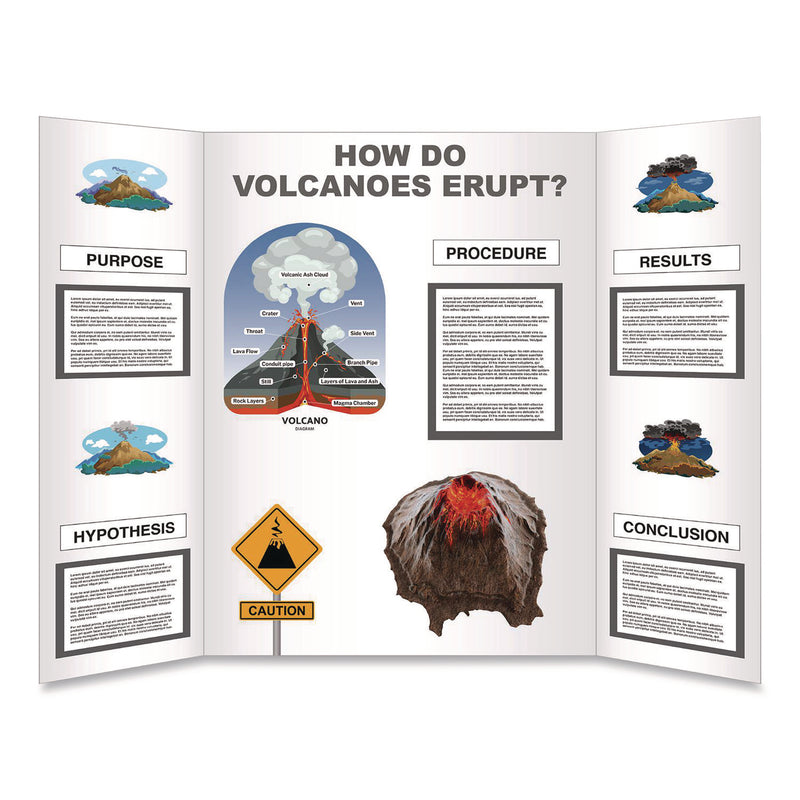 Royal Brites Tri-Fold Foam Board, 28 x 40, 0.19" Thick, White/White (GEO20317) Each