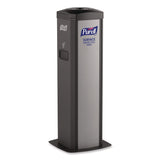 PURELL® DS360 High-Capacity Surface Disinfecting Wipes Station, 1,200 Wipe Capacity, 15.5 x 15.5 x 39.6, Graphite (GOJ911701SLVSFW) Each