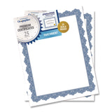 Geographics® Award Certificates, 8.5 x 11, White with Braided Blue Border, 25/Pack (GEO40725OD) Pack of 25
