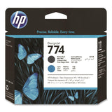 HP HP 774 (P2W01ACT) Black/Cyan Printhead, 24/Carton (HEWP2W01ACT) Case of 24