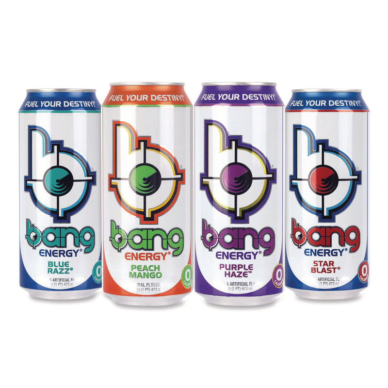 bang Energy® Energy Drink Variety Pack, Assorted Flavors, 16 oz Can, 24/Carton (GRR22002528) Case of 24