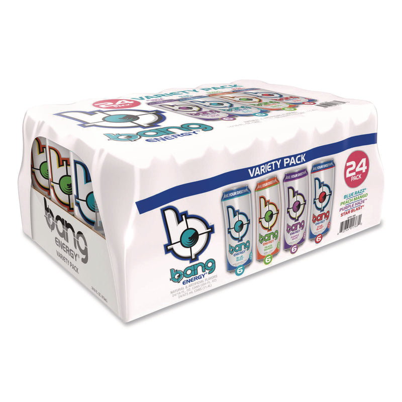 bang Energy® Energy Drink Variety Pack, Assorted Flavors, 16 oz Can, 24/Carton (GRR22002528) Case of 24