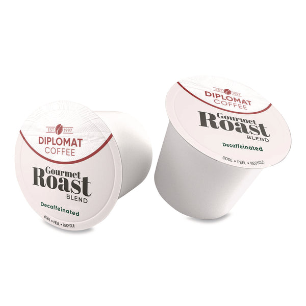 Diplomat Coffee Gourmet Decaffeinated DC-Cup, 10 g, 48/Carton (OGFCDCCUPGR4810) Case of 48