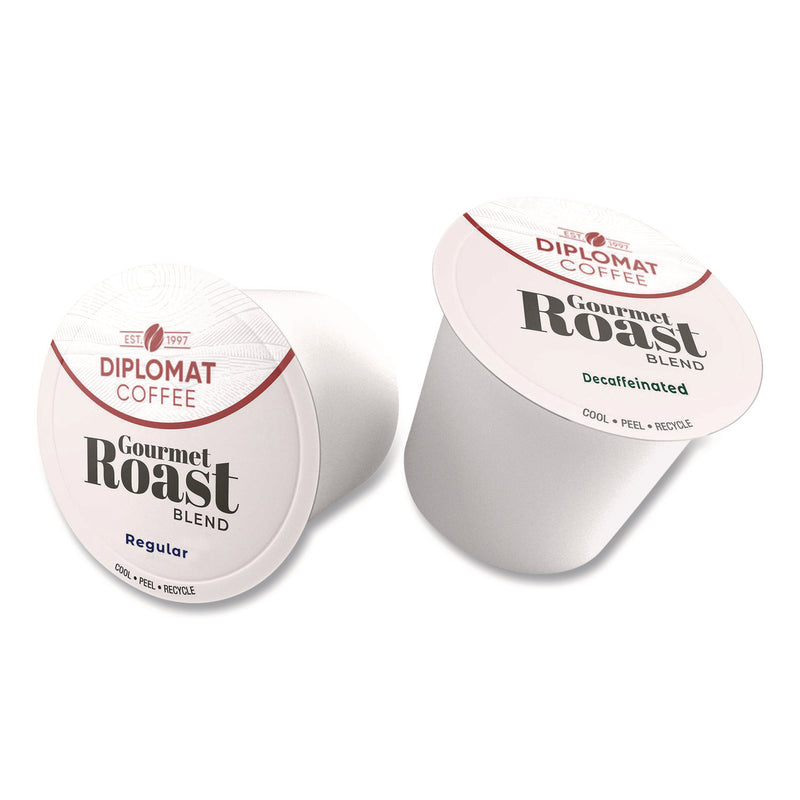 Diplomat Coffee Gourmet Decaffeinated DC-Cup, 10 g, 48/Carton (OGFCDCCUPGR4810) Case of 48