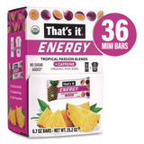 That’s it.® Organic Energy Bars, Tropical Passion Blend, 0.7 oz Bar, 36/Box (GRR22002519) Box of 36