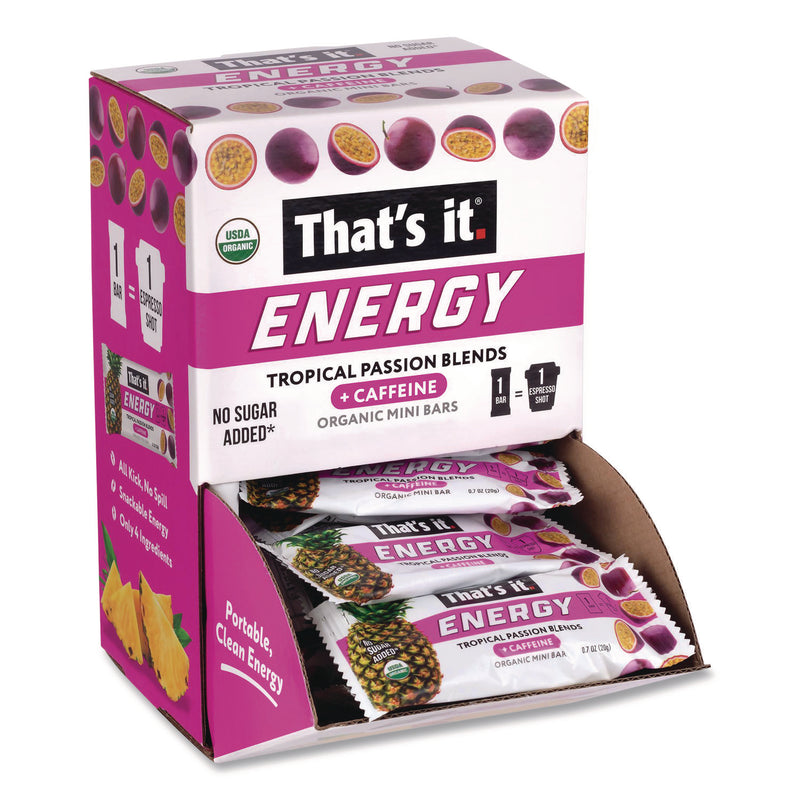 That’s it.® Organic Energy Bars, Tropical Passion Blend, 0.7 oz Bar, 36/Box (GRR22002519) Box of 36