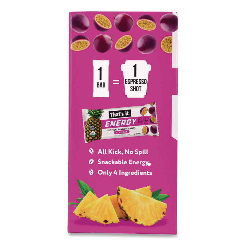 That’s it.® Organic Energy Bars, Tropical Passion Blend, 0.7 oz Bar, 36/Box (GRR22002519) Box of 36