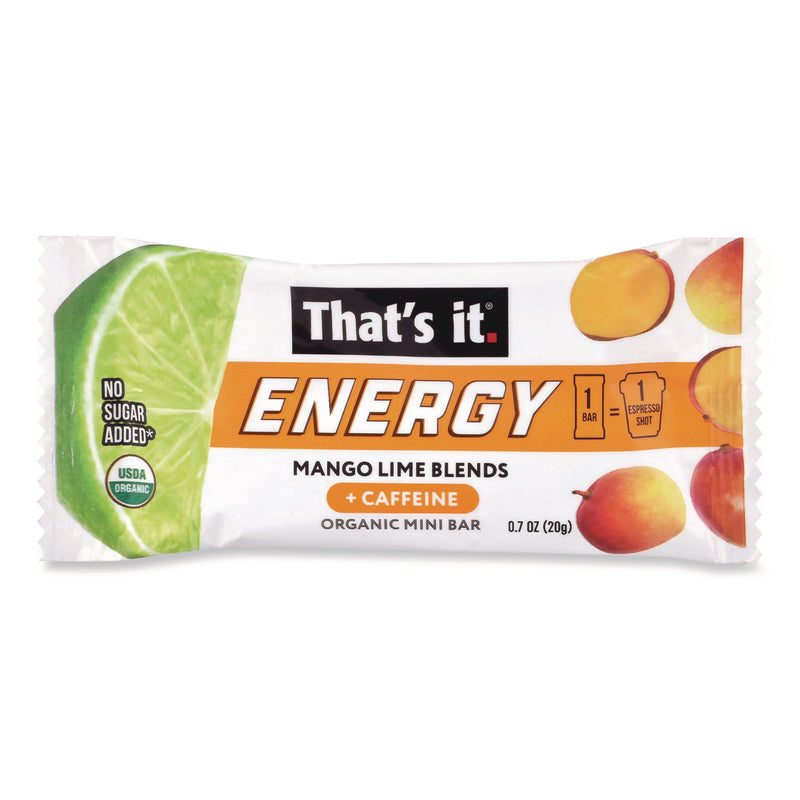 That’s it.® Organic Energy Bars, Mango Lime, 0.7 oz Bar, 36/Box (GRR22002520) Box of 36