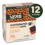 VERB Energy® Caffeinated Protein Bar, Chocolate Chip Peanut Butter, 1.8 oz Bar, 12/Box (GRR22002522) Box of 12