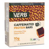 VERB Energy® Caffeinated Protein Bar, Chocolate Chip Peanut Butter, 1.8 oz Bar, 12/Box (GRR22002522) Box of 12