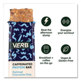 VERB Energy® Caffeinated Protein Bar, Oatmeal Chocolate Chip, 1.8 oz Bar, 12/Box (GRR22002523) Box of 12