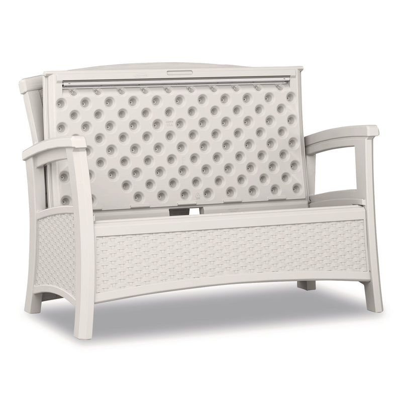 Suncast® Elements Loveseat with Storage, 47" x 29.75" x 35.5", Ice Cube (SUABMWB5000CB) Each