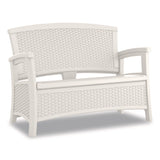 Suncast® Elements Loveseat with Storage, 47" x 29.75" x 35.5", Ice Cube (SUABMWB5000CB) Each