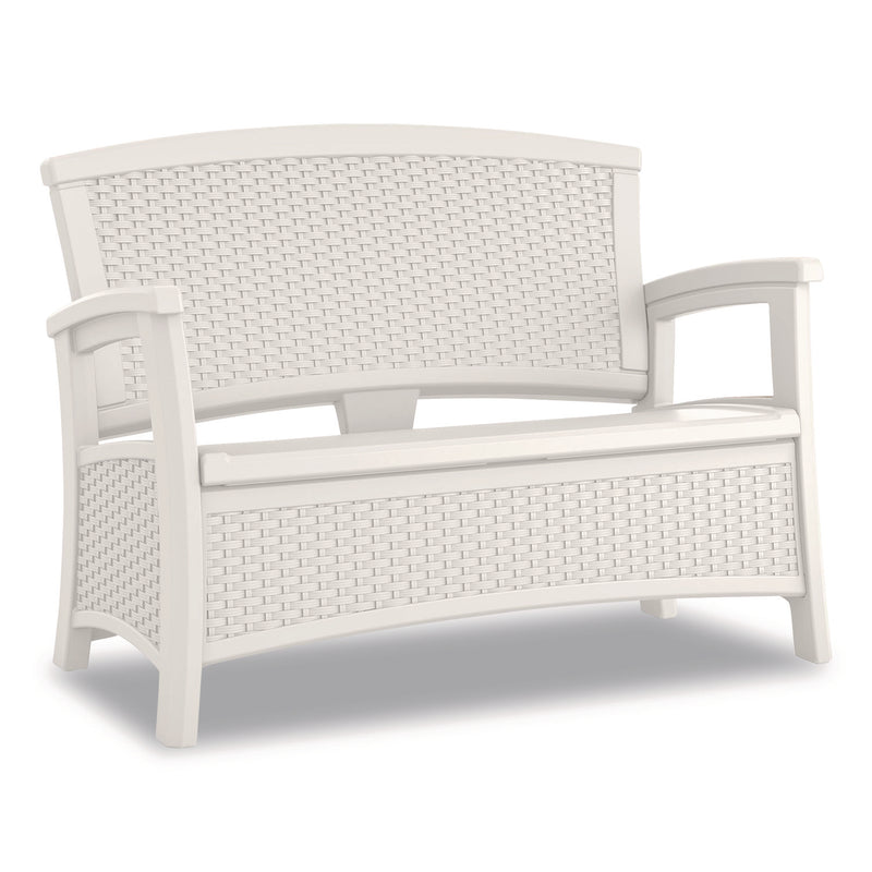Suncast® Elements Loveseat with Storage, 47" x 29.75" x 35.5", Ice Cube (SUABMWB5000CB) Each