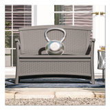Suncast® Elements Loveseat with Storage, 47" x 29.75" x 35.5", Dove Gray (SUABMWB5000DG) Each