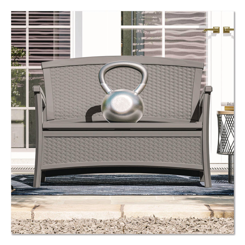 Suncast® Elements Loveseat with Storage, 47" x 29.75" x 35.5", Dove Gray (SUABMWB5000DG) Each