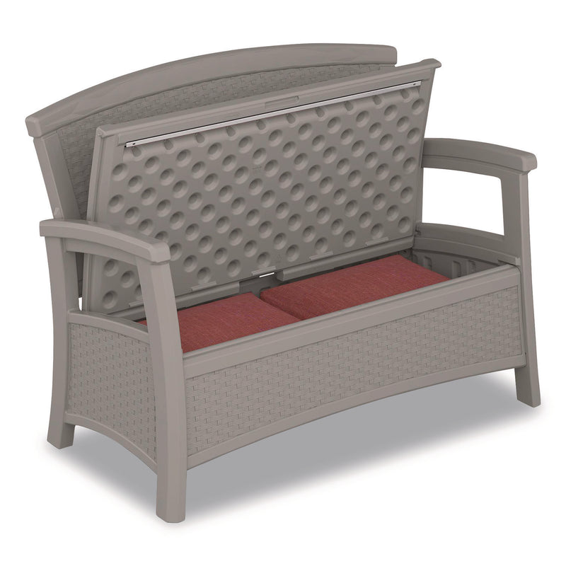 Suncast® Elements Loveseat with Storage, 47" x 29.75" x 35.5", Dove Gray (SUABMWB5000DG) Each