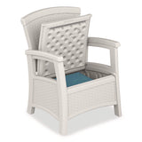 Suncast® Elements Club Chair with Storage, Supports Up to 300 lb, 17" Seat Height, 25.25" x 29.75" x 35.5", Ice Cube (SUABMCC1800CB) Each