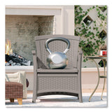Suncast® Elements Club Chair with Storage, Supports Up to 300 lb, 17" Seat Height, 25.25" x 29.75" x 35.5", Dove Gray (SUABMCC1800DG) Each