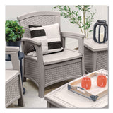 Suncast® Elements Club Chair with Storage, Supports Up to 300 lb, 17" Seat Height, 25.25" x 29.75" x 35.5", Dove Gray (SUABMCC1800DG) Each