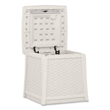 Suncast® Elements End Table with Storage, Square, 18.75w x 18.75d x 18h, Ice Cube Top, Ice Cube Base/Legs (SUABMDB1310CB) Each