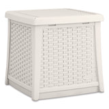 Suncast® Elements End Table with Storage, Square, 18.75w x 18.75d x 18h, Ice Cube Top, Ice Cube Base/Legs (SUABMDB1310CB) Each