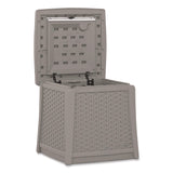 Suncast® Elements End Table with Storage, Square, 18.75w x 18.75d x 18h, Dove Gray Top, Dove Gray Base (SUABMDB1310DG) Each