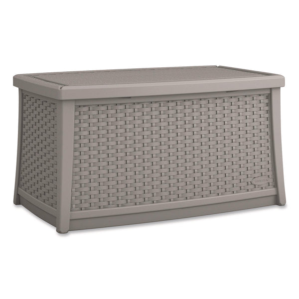 Suncast® Elements Coffee Table with Storage, Rectangular, 34w x 20d x 18h, Dove Gray Top, Dove Gray Base/Legs (SUABMDB3010DG) Each