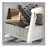 Suncast® Rocking Chair with Storage, Supports Up to 375 lb, 17.25" Seat Height, 29.75" x 35" x 40.5", Dove Gray/Ice Cube (SUABMRC1020) Each