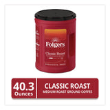 Folgers Classic Roast Ground Coffee, 40.3 oz Canister, 6/Carton (FOL30419) 6/Carton
