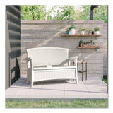 Suncast® Elements Loveseat with Storage, 47" x 29.75" x 35.5", Ice Cube (SUABMWB5000CB) Each