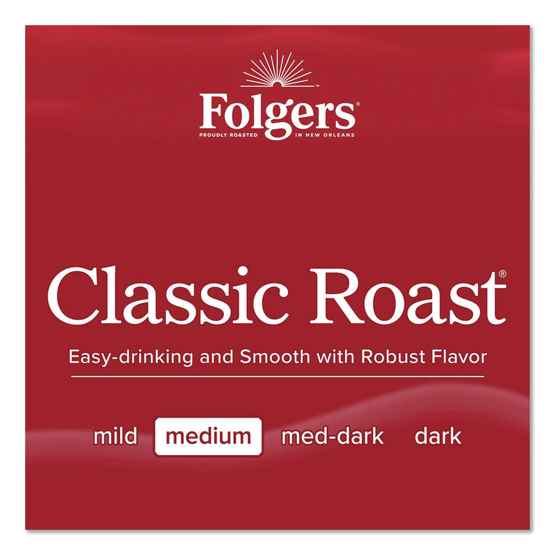 Folgers Classic Roast Ground Coffee, 40.3 oz Canister, 6/Carton (FOL30419) 6/Carton