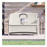 Suncast® Elements Loveseat with Storage, 47" x 29.75" x 35.5", Ice Cube (SUABMWB5000CB) Each