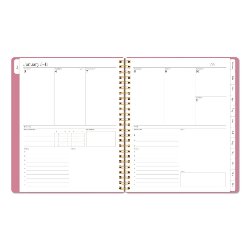 Cambridge® WorkStyle Weekly/Monthly Planner, 8.75 x 7.75, Pink Cover, 12-Month (Jan to Dec): 2026 (AAG160680527) Each