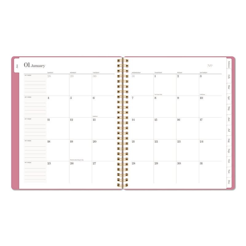 Cambridge® WorkStyle Weekly/Monthly Planner, 8.75 x 7.75, Pink Cover, 12-Month (Jan to Dec): 2026 (AAG160680527) Each
