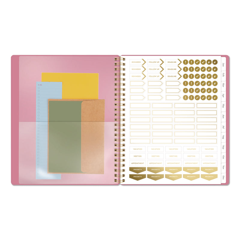 Cambridge® WorkStyle Weekly/Monthly Planner, 8.75 x 7.75, Pink Cover, 12-Month (Jan to Dec): 2026 (AAG160680527) Each