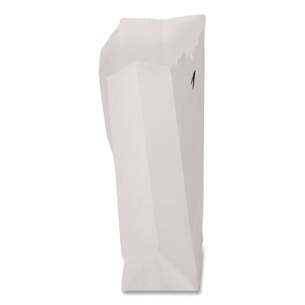 Ross & Wallace Paper Products Grocery Paper Bags, 1# Size, 30# Basis Weight, 3.5" x 2.25" x 6.63", White, 500/Bundle (BAGGWHT1500) 1 Bundle