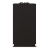 Suncast Commercial® Half Round Metal Trash Can with Ashtray, 9 gal, Steel, Black (SUAMTCRES901BKS) Each