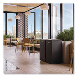 Suncast Commercial® Square Metal Decorative Can, Steel, 24 gal, Black (SUAMTCSQ240) Each