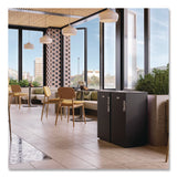 Suncast Commercial® Square Metal Decorative Can, Steel, 24 gal, Black (SUAMTCSQ240) Each